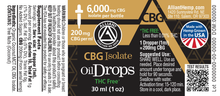 Load image into Gallery viewer, CBG Isolate Oil Drops