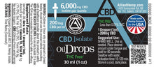 Load image into Gallery viewer, CBD Isolate Oil Drops