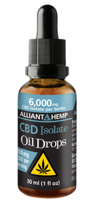 CBD Isolate Oil Drops | 6,000 mg CBD | THC Free – Alliant Hemp LLC