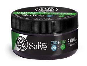CBD+THC 20:1 Topical Salve - Natural Unscented
