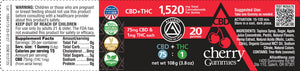 CBD+THC 75:1 Cherry Gummies