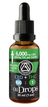 Load image into Gallery viewer, 200 mg CBD + 2 mg THC per ml Full-Spectrum CBD Oil Drops
